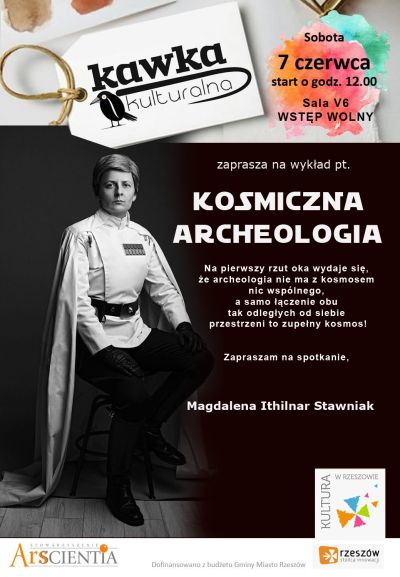 plakat promujący Kosmiczną Archeologią